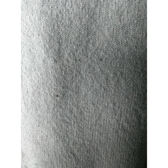 VTG Evie Gray Y2K Cashmere  Knit  Full  Zipper  Cardigan Sweater Sz L - Picture 3 of 7
